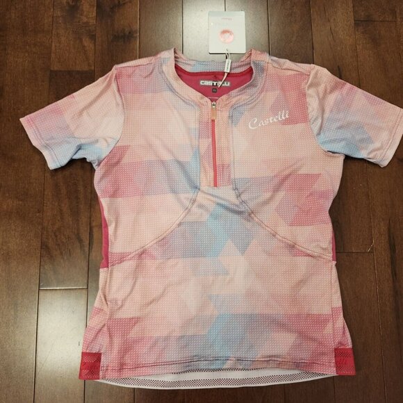 Castelli women's short sleeve half zip jersey in size XL - Picture 1 of 8